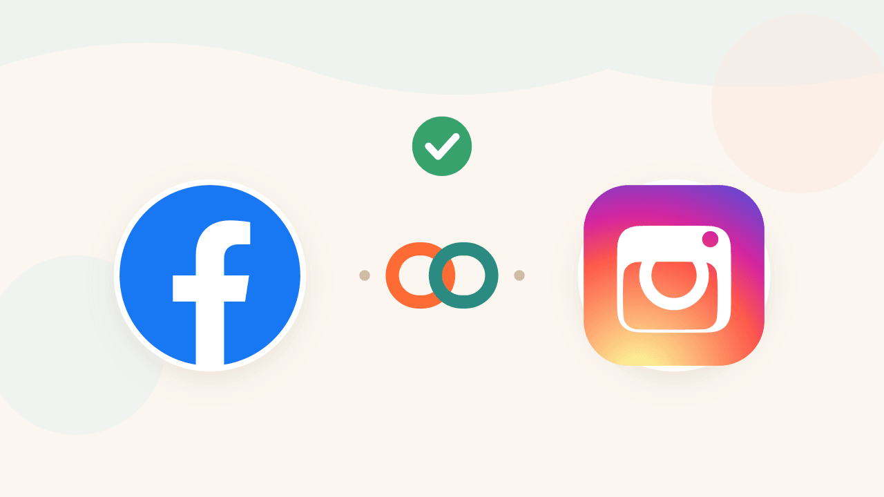 Facebook- ja Instagram-tilit yhdistettynä toisiinsa